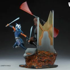 Maybang's Collectibles Sideshow Star Wars The Clone Wars Ahsoka Tano Vs Darth Maul Diorama Statue Sideshow Collectibles