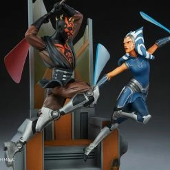 Maybang's Collectibles Sideshow Star Wars The Clone Wars Ahsoka Tano Vs Darth Maul Diorama Statue Sideshow Collectibles