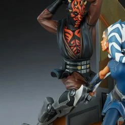 Maybang's Collectibles Sideshow Star Wars The Clone Wars Ahsoka Tano Vs Darth Maul Diorama Statue Sideshow Collectibles