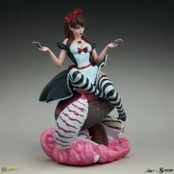 Maybang's Collectibles Sideshow Fairytale Fantasies Collection J Scott Campbell Collectibles Alice In Wonderland Game Of Hearts Edition Alice Statue