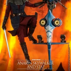 Maybang's Collectibles Hot Toys Star Wars The Clone Wars General Anakin Skywalker And STAP 1/6 Scale 12" Collectible Figure Set 20 Maybang's Collectibles Hot Toys Star Wars The Clone Wars General Anakin Skywalker And STAP 1/6 Scale 12