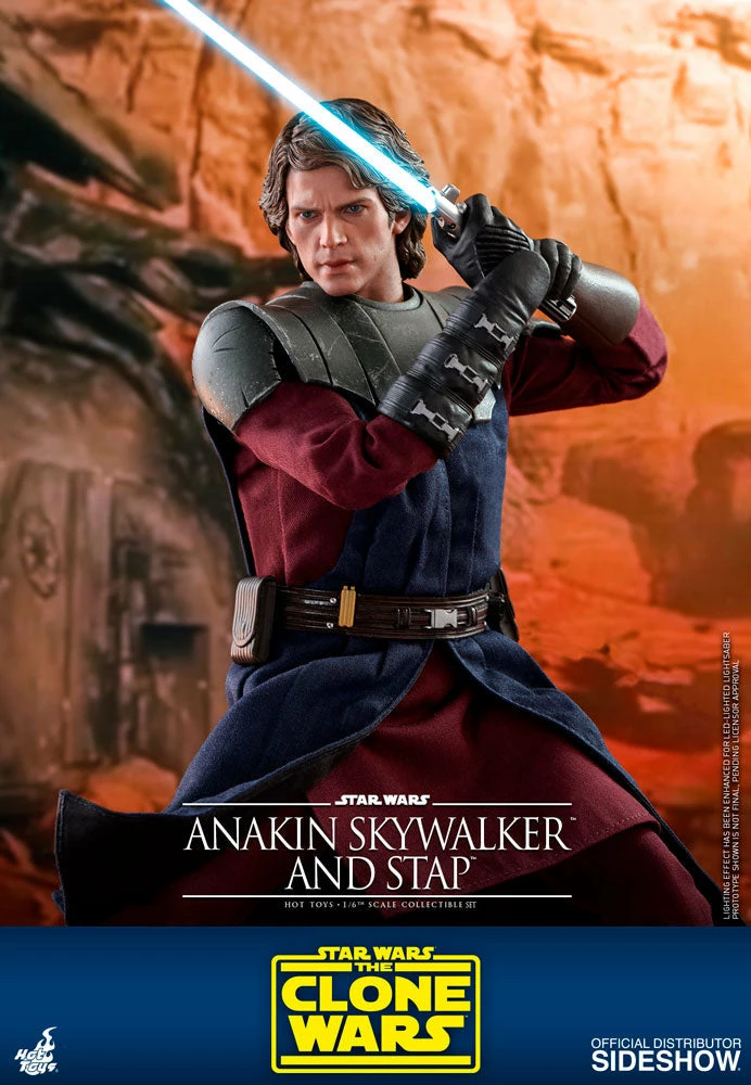 Maybang's Collectibles Hot Toys Star Wars The Clone Wars General Anakin Skywalker And STAP 1/6 Scale 12" Collectible Figure Set 7 Maybang's Collectibles Hot Toys Star Wars The Clone Wars General Anakin Skywalker And STAP 1/6 Scale 12" Collectible Figure Set