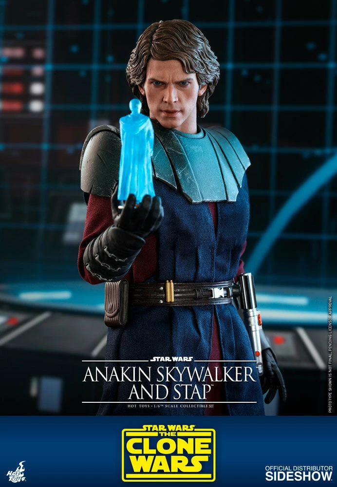 Maybang's Collectibles Hot Toys Star Wars The Clone Wars General Anakin Skywalker And STAP 1/6 Scale 12" Collectible Figure Set 9 Maybang's Collectibles Hot Toys Star Wars The Clone Wars General Anakin Skywalker And STAP 1/6 Scale 12" Collectible Figure Set