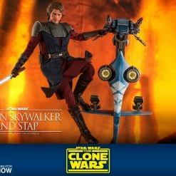 Maybang's Collectibles Hot Toys Star Wars The Clone Wars General Anakin Skywalker And STAP 1/6 Scale 12" Collectible Figure Set 27 Maybang's Collectibles Hot Toys Star Wars The Clone Wars General Anakin Skywalker And STAP 1/6 Scale 12