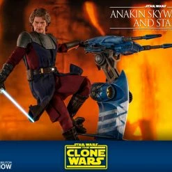 Maybang's Collectibles Hot Toys Star Wars The Clone Wars General Anakin Skywalker And STAP 1/6 Scale 12" Collectible Figure Set 28 Maybang's Collectibles Hot Toys Star Wars The Clone Wars General Anakin Skywalker And STAP 1/6 Scale 12