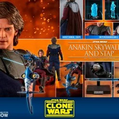 Maybang's Collectibles Hot Toys Star Wars The Clone Wars General Anakin Skywalker And STAP 1/6 Scale 12" Collectible Figure Set 33 Maybang's Collectibles Hot Toys Star Wars The Clone Wars General Anakin Skywalker And STAP 1/6 Scale 12