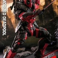 Maybang's Collectibles Hot Toys Marvel Comics Masterpiece Series Armorized Deadpool Diecast 1/6 Scale 12