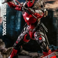 Maybang's Collectibles Hot Toys Marvel Comics Masterpiece Series Armorized Deadpool Diecast 1/6 Scale 12
