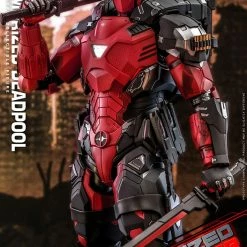 Maybang's Collectibles Hot Toys Marvel Comics Masterpiece Series Armorized Deadpool Diecast 1/6 Scale 12