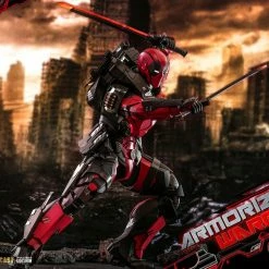 Maybang's Collectibles Hot Toys Marvel Comics Masterpiece Series Armorized Deadpool Diecast 1/6 Scale 12