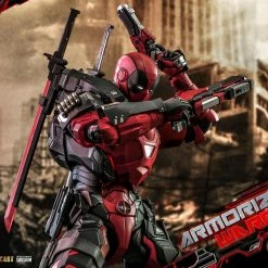 Maybang's Collectibles Hot Toys Marvel Comics Masterpiece Series Armorized Deadpool Diecast 1/6 Scale 12