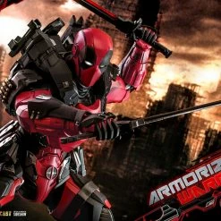 Maybang's Collectibles Hot Toys Marvel Comics Masterpiece Series Armorized Deadpool Diecast 1/6 Scale 12