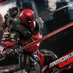 Maybang's Collectibles Hot Toys Marvel Comics Masterpiece Series Armorized Deadpool Diecast 1/6 Scale 12