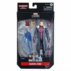 Maybang's Collectibles Hasbro Disney+ Marvel Legends Wave 1 Set Of 7 Figures Captain America (Sam Wilson/Falcon), John Walker (U.S. Agent), Baron Zemo, Bucky Barnes (Winter Soldier), Loki, Scarlet Witch & Vision (Captain America Flight Gear BAF)