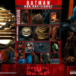 Maybang's Collectibles Hot Toys DC Comics The Batman: Batman And Bat-Signal 1/6 Scale 12