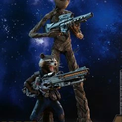 Vendor-unknown Hot Toys Marvel Avengers Infinity War Groot & Rocket 1/6 Scale Figure Set