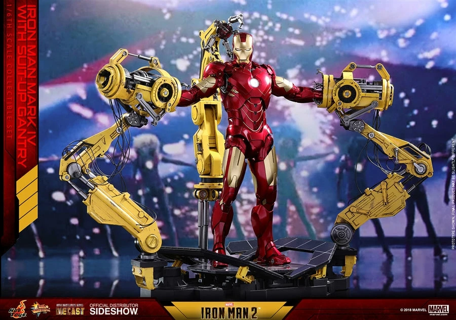 Vendor-unknown Hot Toys Marvel Iron Man 2 Iron Man Mark IV Diecast Figure With Suit-up Gantry 1/6 Scale Figure Set 3 Vendor-unknown Hot Toys Marvel Iron Man 2 Iron Man Mark IV Diecast Figure With Suit-up Gantry 1/6 Scale Figure Set
