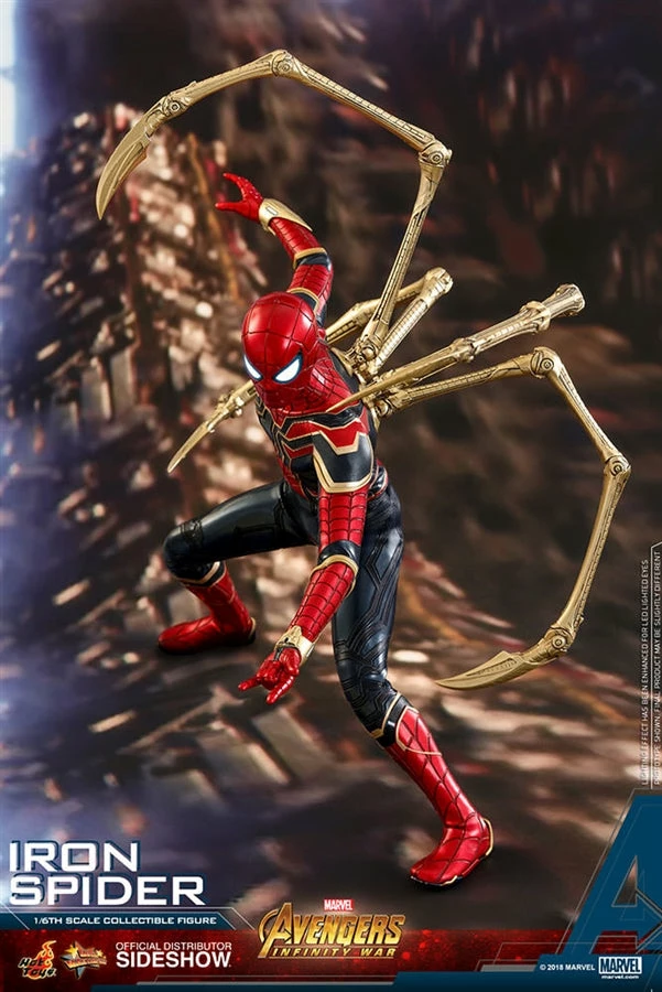 Vendor-unknown Hot Toys Marvel Avengers Infinity War Spider-Man Iron Spider Suit 1/6 Scale 12" Action Figure 1 Vendor-unknown Hot Toys Marvel Avengers Infinity War Spider-Man Iron Spider Suit 1/6 Scale 12" Action Figure