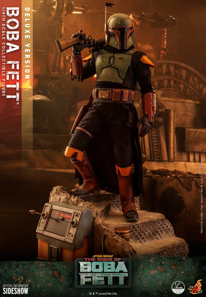 Maybang's Collectibles Hot Toys Star Wars The Mandalorian Quarter Scale Series - The Book Of Boba Fett Boba Fett (Deluxe Version) 1/4 Quarter Scale Collectible Figure 3 Maybang's Collectibles Hot Toys Star Wars The Mandalorian Quarter Scale Series - The Book Of Boba Fett Boba Fett (Deluxe Version) 1/4 Quarter Scale Collectible Figure