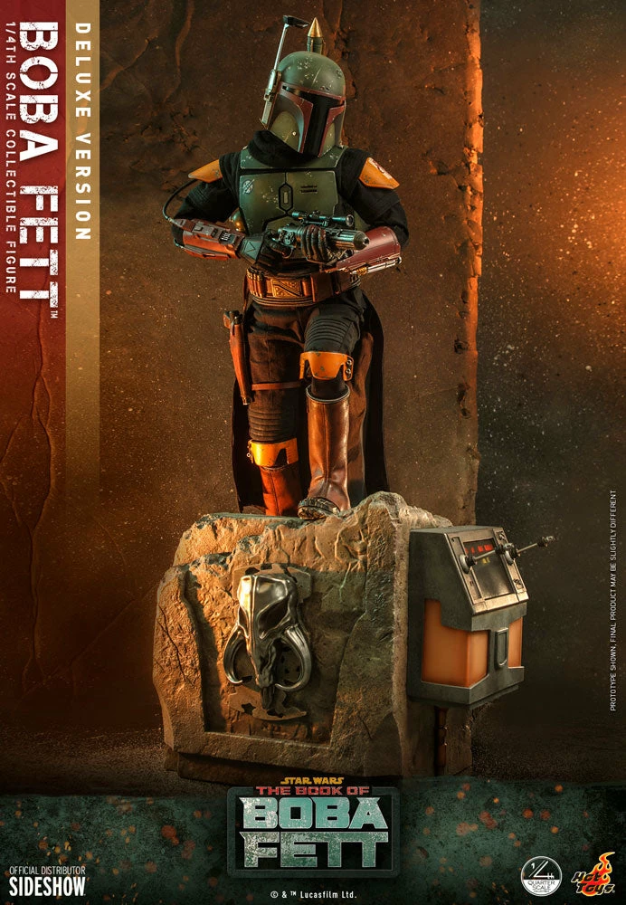 Maybang's Collectibles Hot Toys Star Wars The Mandalorian Quarter Scale Series - The Book Of Boba Fett Boba Fett (Deluxe Version) 1/4 Quarter Scale Collectible Figure 4 Maybang's Collectibles Hot Toys Star Wars The Mandalorian Quarter Scale Series - The Book Of Boba Fett Boba Fett (Deluxe Version) 1/4 Quarter Scale Collectible Figure