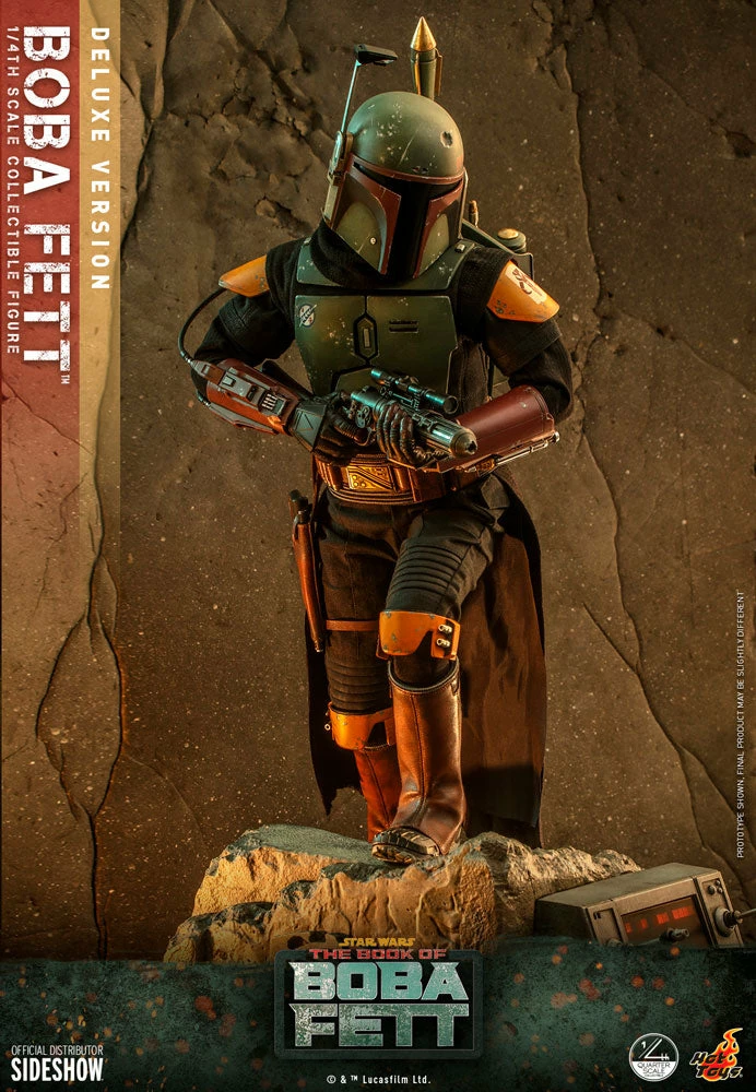 Maybang's Collectibles Hot Toys Star Wars The Mandalorian Quarter Scale Series - The Book Of Boba Fett Boba Fett (Deluxe Version) 1/4 Quarter Scale Collectible Figure 9 Maybang's Collectibles Hot Toys Star Wars The Mandalorian Quarter Scale Series - The Book Of Boba Fett Boba Fett (Deluxe Version) 1/4 Quarter Scale Collectible Figure