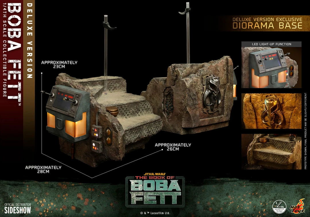 Maybang's Collectibles Hot Toys Star Wars The Mandalorian Quarter Scale Series - The Book Of Boba Fett Boba Fett (Deluxe Version) 1/4 Quarter Scale Collectible Figure 18 Maybang's Collectibles Hot Toys Star Wars The Mandalorian Quarter Scale Series - The Book Of Boba Fett Boba Fett (Deluxe Version) 1/4 Quarter Scale Collectible Figure