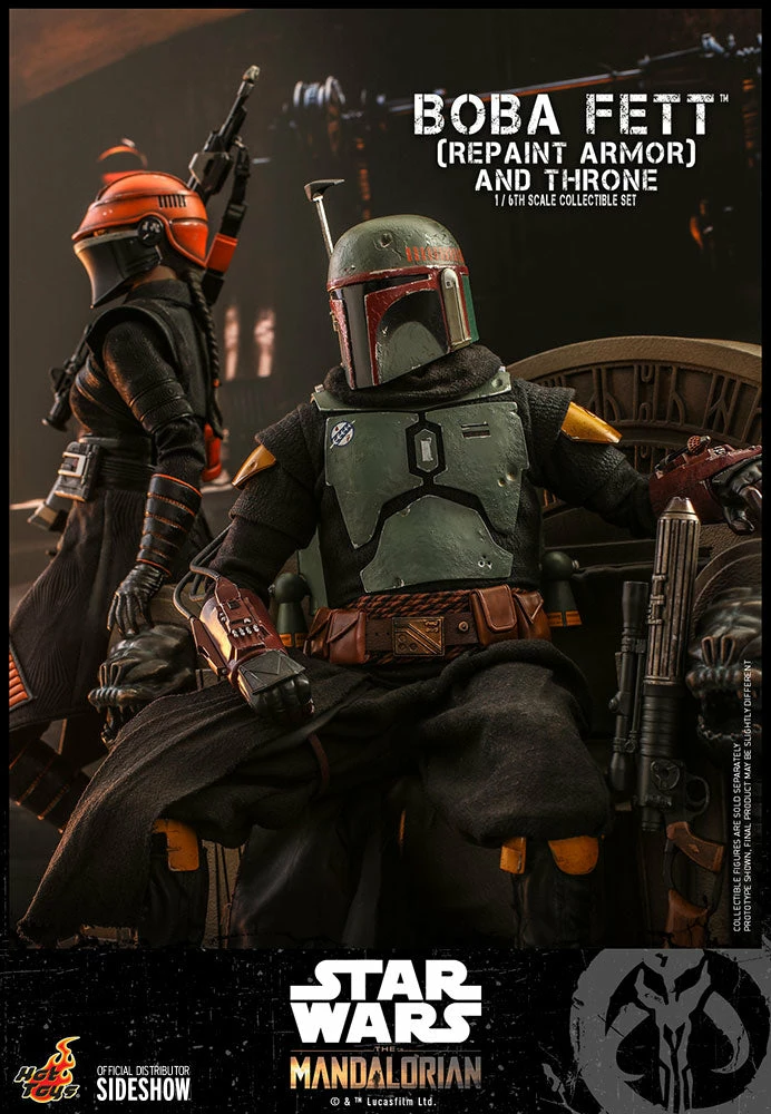 Maybang's Collectibles Hot Toys Star Wars The Mandalorian - Television Masterpiece Series Boba Fett (Repaint Armor) And The Thorne 1/6 Scale 12" Collectible Figure Set 5 Maybang's Collectibles Hot Toys Star Wars The Mandalorian - Television Masterpiece Series Boba Fett (Repaint Armor) And The Thorne 1/6 Scale 12" Collectible Figure Set