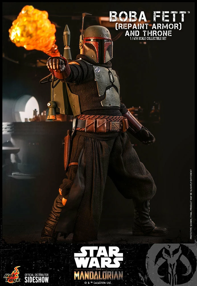 Maybang's Collectibles Hot Toys Star Wars The Mandalorian - Television Masterpiece Series Boba Fett (Repaint Armor) And The Thorne 1/6 Scale 12" Collectible Figure Set 7 Maybang's Collectibles Hot Toys Star Wars The Mandalorian - Television Masterpiece Series Boba Fett (Repaint Armor) And The Thorne 1/6 Scale 12" Collectible Figure Set