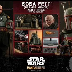 Maybang's Collectibles Hot Toys Star Wars The Mandalorian - Television Masterpiece Series Boba Fett (Repaint Armor) And The Thorne 1/6 Scale 12" Collectible Figure Set 39 Maybang's Collectibles Hot Toys Star Wars The Mandalorian - Television Masterpiece Series Boba Fett (Repaint Armor) And The Thorne 1/6 Scale 12