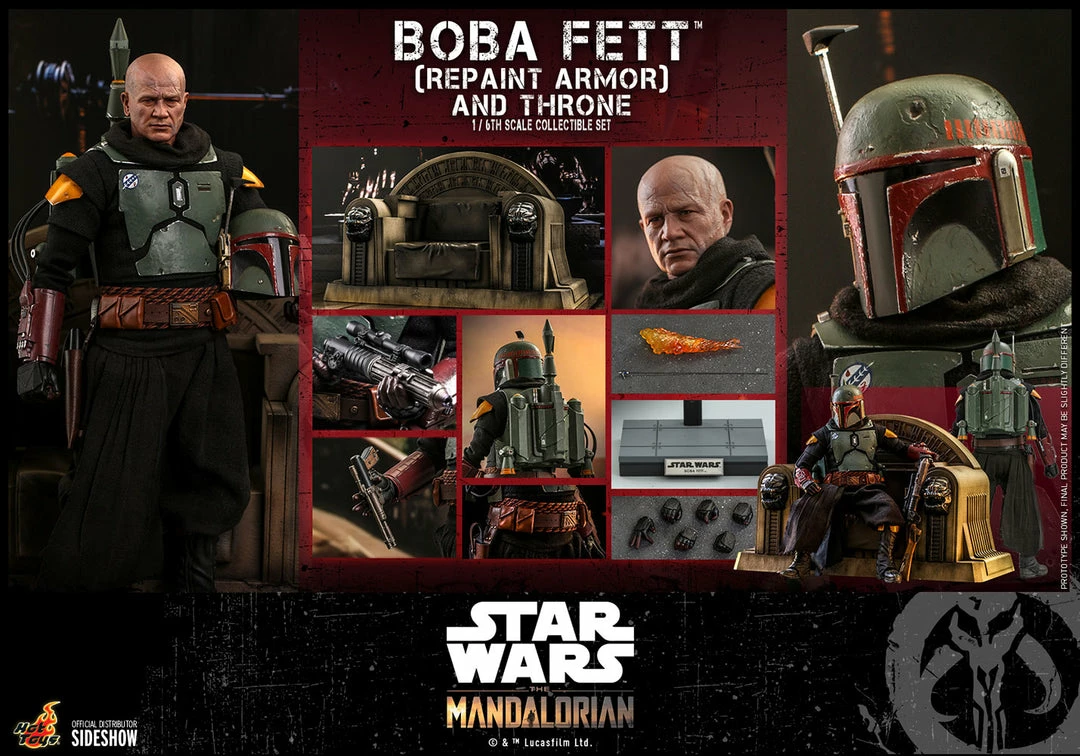 Maybang's Collectibles Hot Toys Star Wars The Mandalorian - Television Masterpiece Series Boba Fett (Repaint Armor) And The Thorne 1/6 Scale 12" Collectible Figure Set 20 Maybang's Collectibles Hot Toys Star Wars The Mandalorian - Television Masterpiece Series Boba Fett (Repaint Armor) And The Thorne 1/6 Scale 12" Collectible Figure Set