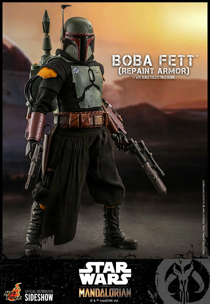 Maybang's Collectibles Hot Toys Star Wars The Mandalorian - Television Masterpiece Series Boba Fett (Repaint Armor) 1/6 Scale 12" Collectible Figure 2 Maybang's Collectibles Hot Toys Star Wars The Mandalorian - Television Masterpiece Series Boba Fett (Repaint Armor) 1/6 Scale 12" Collectible Figure