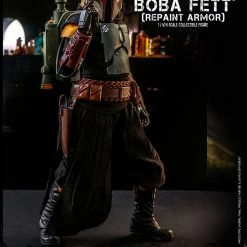Maybang's Collectibles Hot Toys Star Wars The Mandalorian - Television Masterpiece Series Boba Fett (Repaint Armor) 1/6 Scale 12" Collectible Figure 14 Maybang's Collectibles Hot Toys Star Wars The Mandalorian - Television Masterpiece Series Boba Fett (Repaint Armor) 1/6 Scale 12