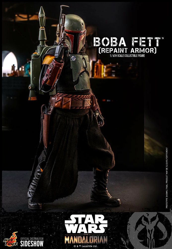 Maybang's Collectibles Hot Toys Star Wars The Mandalorian - Television Masterpiece Series Boba Fett (Repaint Armor) 1/6 Scale 12" Collectible Figure 4 Maybang's Collectibles Hot Toys Star Wars The Mandalorian - Television Masterpiece Series Boba Fett (Repaint Armor) 1/6 Scale 12" Collectible Figure