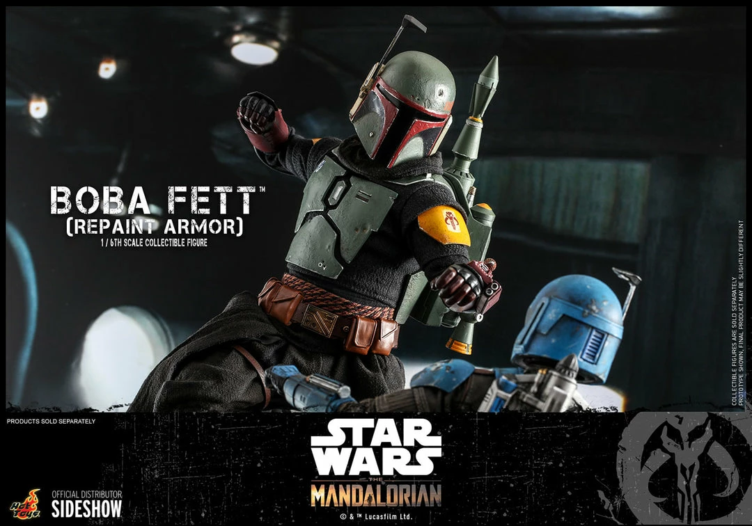 Maybang's Collectibles Hot Toys Star Wars The Mandalorian - Television Masterpiece Series Boba Fett (Repaint Armor) 1/6 Scale 12" Collectible Figure 9 Maybang's Collectibles Hot Toys Star Wars The Mandalorian - Television Masterpiece Series Boba Fett (Repaint Armor) 1/6 Scale 12" Collectible Figure
