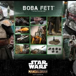 Maybang's Collectibles Hot Toys Star Wars The Mandalorian - Television Masterpiece Series Boba Fett 1/6 Scale 12" Collectible Figure 35 Maybang's Collectibles Hot Toys Star Wars The Mandalorian - Television Masterpiece Series Boba Fett 1/6 Scale 12