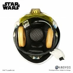 Vendor-unknown ANOVOS ROGUE ONE: A STAR WARS STORY General Merrick Blue Squadron X-Wing Helmet Accessory Prop Replica Helmet