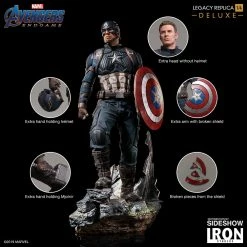 Maybang's Collectibles Iron Studios Marvel Avengers: Endgame Captain America (Deluxe) 1/4 Scale Legacy Replica Statue