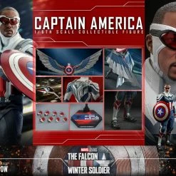 Maybang's Collectibles Hot Toys Marvel The Falcon And The Winter Soldier Television Masterpiece Series Captain America (Sam Wilson) 1/6 Scale Collectible Figure