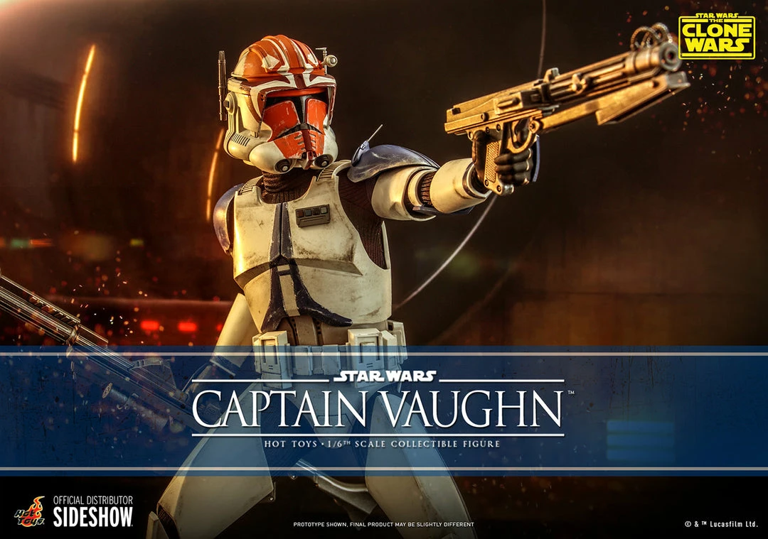 Maybang's Collectibles Hot Toys Star Wars The Clone Wars Captain Vaughn 1/6 Scale 12" Collectible Figure 1 Maybang's Collectibles Hot Toys Star Wars The Clone Wars Captain Vaughn 1/6 Scale 12" Collectible Figure