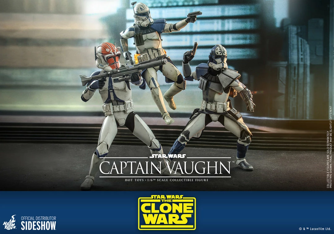 Maybang's Collectibles Hot Toys Star Wars The Clone Wars Captain Vaughn 1/6 Scale 12" Collectible Figure 7 Maybang's Collectibles Hot Toys Star Wars The Clone Wars Captain Vaughn 1/6 Scale 12" Collectible Figure