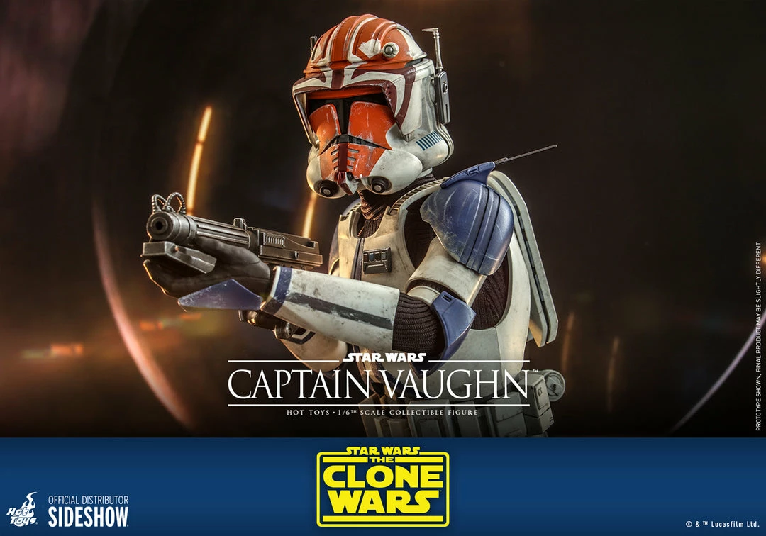 Maybang's Collectibles Hot Toys Star Wars The Clone Wars Captain Vaughn 1/6 Scale 12" Collectible Figure 15 Maybang's Collectibles Hot Toys Star Wars The Clone Wars Captain Vaughn 1/6 Scale 12" Collectible Figure