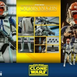 Maybang's Collectibles Hot Toys Star Wars The Clone Wars Captain Vaughn 1/6 Scale 12" Collectible Figure 33 Maybang's Collectibles Hot Toys Star Wars The Clone Wars Captain Vaughn 1/6 Scale 12