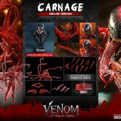 Maybang's Collectibles Hot Toys Marvel Comics Venom Let There Be Carnage Carnage (Deluxe Version) 1/6 Scale Collectible Figure 43 Maybang's Collectibles Hot Toys Marvel Comics Venom Let There Be Carnage Carnage (Deluxe Version) 1/6 Scale Collectible Figure