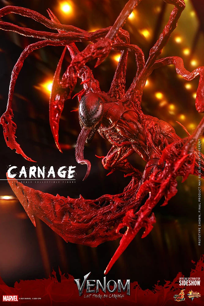 Maybang's Collectibles Hot Toys Marvel Comics Venom Let There Be Carnage Carnage (Deluxe Version) 1/6 Scale Collectible Figure 3 Maybang's Collectibles Hot Toys Marvel Comics Venom Let There Be Carnage Carnage (Deluxe Version) 1/6 Scale Collectible Figure