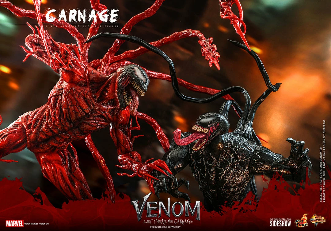 Maybang's Collectibles Hot Toys Marvel Comics Venom Let There Be Carnage Carnage (Deluxe Version) 1/6 Scale Collectible Figure 10 Maybang's Collectibles Hot Toys Marvel Comics Venom Let There Be Carnage Carnage (Deluxe Version) 1/6 Scale Collectible Figure