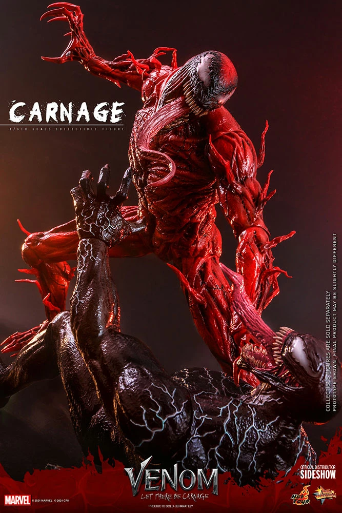 Maybang's Collectibles Hot Toys Marvel Comics Venom Let There Be Carnage Carnage 1/6 Scale Collectible Figure 3 Maybang's Collectibles Hot Toys Marvel Comics Venom Let There Be Carnage Carnage 1/6 Scale Collectible Figure