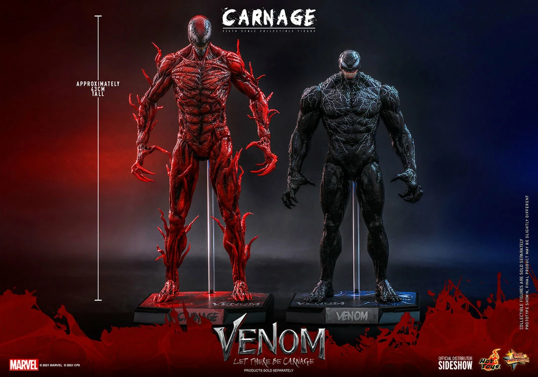 Maybang's Collectibles Hot Toys Marvel Comics Venom Let There Be Carnage Carnage 1/6 Scale Collectible Figure 5 Maybang's Collectibles Hot Toys Marvel Comics Venom Let There Be Carnage Carnage 1/6 Scale Collectible Figure