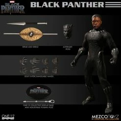 Vendor-unknown Mezco Toyz One:12 Collective Marvel Comics Black Panther 1/12 Scale 6" Action Figure 19 Vendor-unknown Mezco Toyz One:12 Collective Marvel Comics Black Panther 1/12 Scale 6