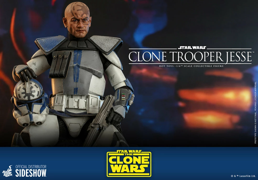 Maybang's Collectibles Hot Toys Star Wars The Clone Wars Clone Trooper Jesse 1/6 Scale 12" Collectible Figure 20 Maybang's Collectibles Hot Toys Star Wars The Clone Wars Clone Trooper Jesse 1/6 Scale 12" Collectible Figure