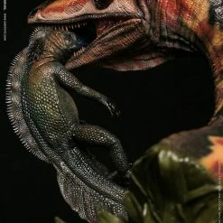 Maybang's Collectibles Damtoys Museum Collection Series MUS008B Coelophysis - Red Statue